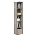 Furinno Pasir boekenkast met 5 niveaus, open plank, Frans eiken