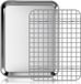 Famanu Plaque de cuisson avec grille de refroidissement en acier inoxydable