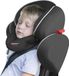 Unyqoos® SleepFix Kids Basic - Coussin de sommeil pour enfant / coussin de nuque avec fonction de soutien - Accessoire de siège enfant en version de base pour voiture/vélo/voyage - Empêche la tête de basculer pendant le sommeil - Noir