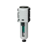 RIEGLER 100185-FU 6180 microfilter "FUTURA", PC-container, beschermmand, BG 4, G 3/4, VA, 1 stuk
