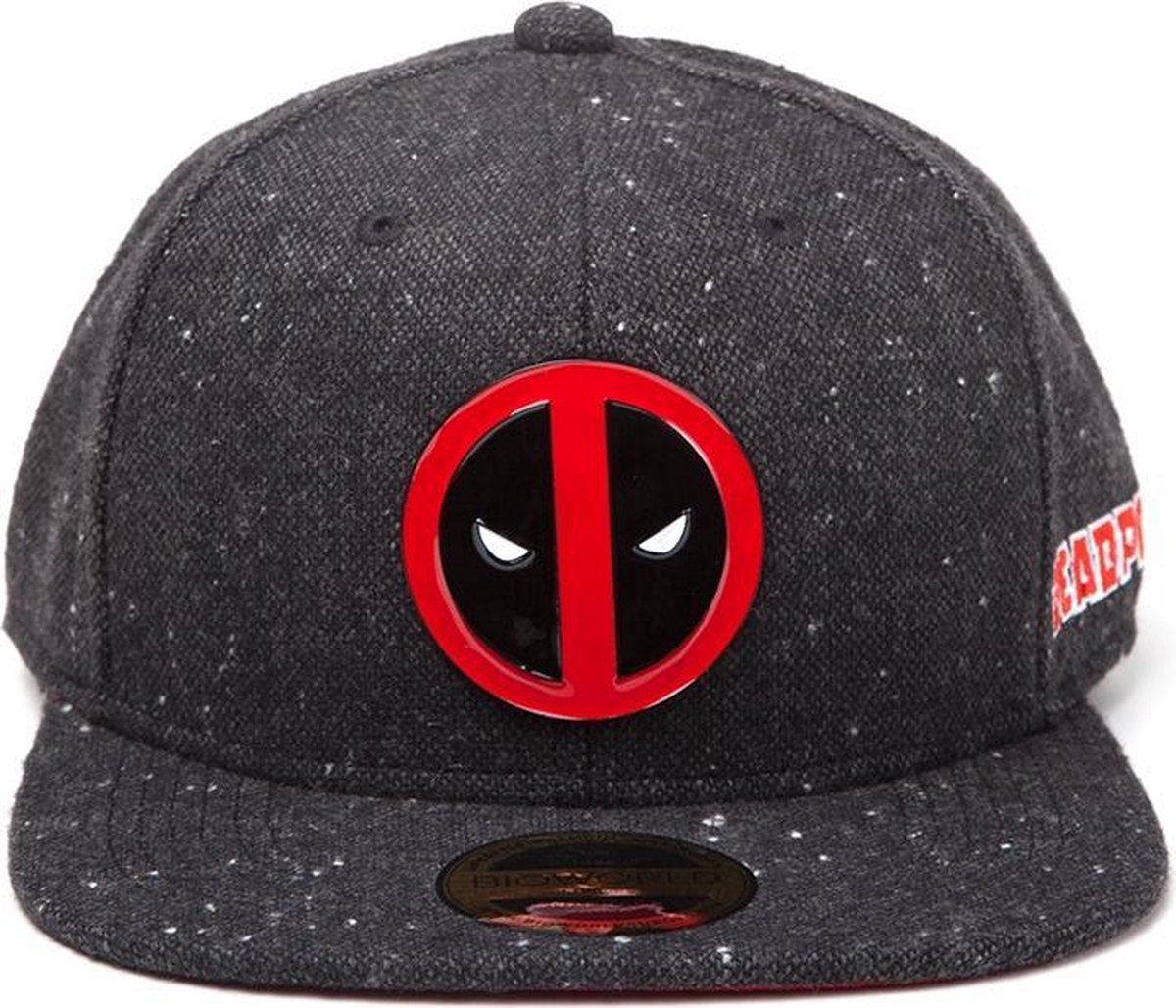 Difuzed Deadpool - Metal Badge Logo Snapback Pet - Zwart - 8718526229929