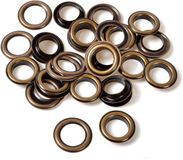 Merkloos / Sans marque Messing Oogjes met ringen - Metalen ringen - Kleding repareren - Roestvrij messing - 2 mm binnendiameter