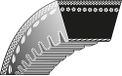 Ratioparts 52-136 aandrijfriem type 3 PZ 8 x 750 Ld V-riem