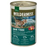 REAL NATURE Wilderness kattenvoer Dark Fjord everzwijn met eend en rendier 6x400 g