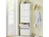 HOMCOM Armoire à Chaussures 15 Paires 5 Tiroirs Moderne Blanche