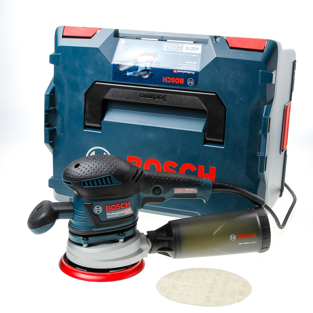 Bosch Excentr.schuurmach. gex40-150 l-box