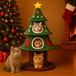 COMHOMA Poteau griffoir Sapin de Noël 140 cm Vert
