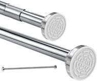 Bol Barre de rideau de douche réglable - Acier inoxydable - 34-59 pouces