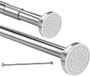 Bol Barre de rideau de douche réglable - Acier inoxydable - 34-59 pouces