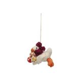 Feutrine Suspension de Noël, oie avec champignons