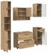 vidaXL Meuble de salle de bain Set 5 pièces Artisan Chêne 35 x 30 x 192 cm