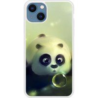 Panda Bedrukt siliconen hoesje compatibel met iPhone 13