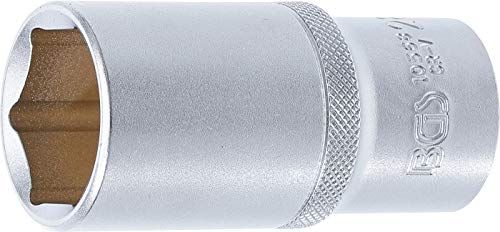 BGS 10568 - Dopsleutel zeskant diep - 1/2" - 28 mm