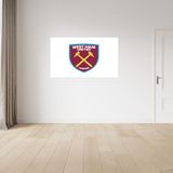 Gelicentieerd West Ham United FC Licentie Decor Vinyl Muurstickers - Groot (130cm (b) x 80cm (h) - Kleur kuif op wit