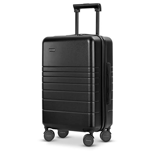ETERNITIVE - E3 Grote Koffer | Reiskoffer van Polycarbonaat & ABS | Afmetingen: 74 x 45 x 31 cm | Trolleykoffer 98L | Harde Koffer met TSA-slot | Lichtgewicht Koffer met 360° Wielen | Zwart