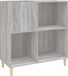 vidaXL - Bibliothèque - 84,5x38x89 cm - Bois traité - Gris Chêne Sonoma