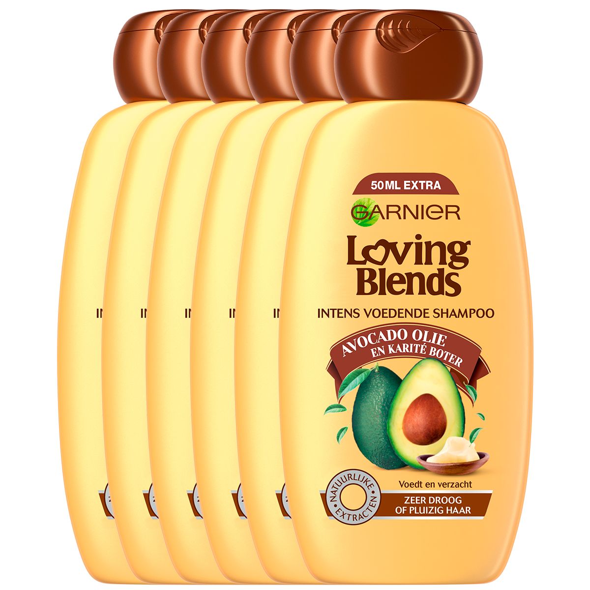 Garnier Loving Blends Shampoo - Avocado Olie & Karité Boter - 6 x 300 ml
