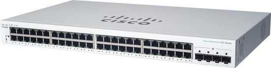 Cisco CBS220-48P-4X-EU netwerk-switch Managed L2 Gigabit Ethernet (10/100/1000) Power over Ethernet (PoE) Wit