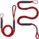 Landvast Bootuitrusting - Aanlegtouw pour bateaux - 1.8m/6FT - Schokabsorberend - Convient pour Kayak Ponton et Petits Bateaux - 2 Pièces - Rouge