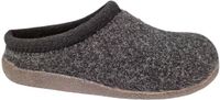 Q-Fit Bern 2 Zwarte Wol Vilt Pantoffel met Uitneembaar Voetbed