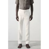 Mango Man slim pantalon met linnen