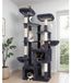 Poteau griffoir arbre à chat - Maison pour chat - Plateforme - 189 cm - Gris foncé
