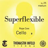 Thomastik Cello Snaren 4/4 Superflexibel C-snaar Staalkabelkern Zilver Omspan Sterk