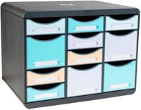 Exacompta Ladenblok Storebox Multi 11 laden Aquarel