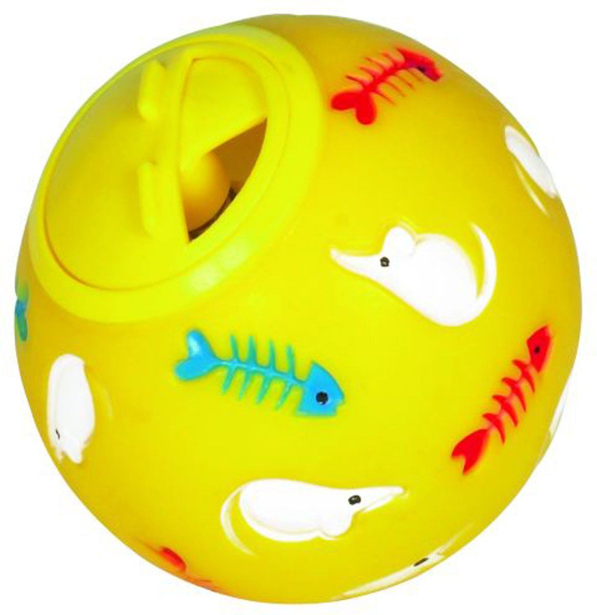 Nobby Cat Treat Ball - Ø 7.5 cm - Geel Met Opdruk