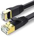 TradeBit - Câble LAN Ethernet - Plat - SFTP CAT7 - 3m - Noir