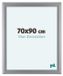 yd. Cadre photo 70x90 cm - MDF - Argent mat - Como