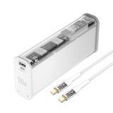 4smarts Lucid Block Powerbank 20.000 mAh - Chargeur rapide 100W - avec écran numérique - Blanc