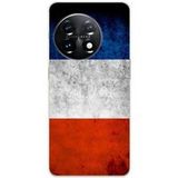 OnePlus Bedrukt siliconen hoesje compatibel met OnePlus 11 5G Drapeau france