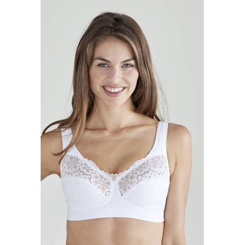 Swegmark White Non-Padded Bra with Fairtrade Cotton