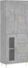 vidaXL Hoge kast 69,5x34x180 cm bewerkt hout betongrijs