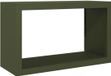 vidaXL Haardhoutrek 100x40x60 cm staal groen