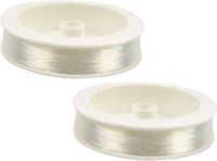 Rayher hobby materialen Nylon hobby draad - 2x - 0,4 mm x 100 meter - rijgdraad - transparant - sieraden maken
