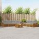 vidaXL - Acacia Hout Loungeset - Naturel en Lichtgrijs