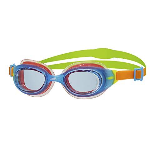 Zoggs Kinderen Little Sonic Air Zwembril (tot 6 jaar), Blauw/Oranje/Groen/Tint, One Size