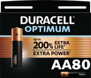 Duracell 80 x AA Duracell Optimum Alkaline batterijen - Voordeelpak