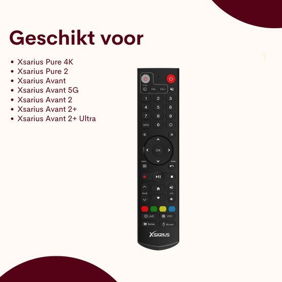 Xsarius Android Afstandsbediening - Universeel - Zwart