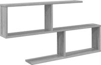 vidaXL Wandplank Grijs Sonoma 100 x 12 x 50,5 cm Bewerkt hout