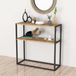 en.casa Console tafel Hemsedal sidetable 90x90x33,5 cm eiken