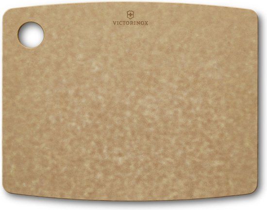 Victorinox 7.4121 Keukensnijplank Rechthoekig Beige Hout Met Handvat 29.2cm x 22.8cm Vaatwasserbestendig