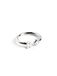 SINGULARU - Gepersonaliseerde Letter Spark Zilveren Ring - Verstelbare ring - 925 Sterling Zilver met gerhodineerde afwerking - One Size - Sieraden voor vrouwen - Gemaakt in Spanje