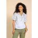 White Stuff Bella Broderie Mix Top Brilliant White Taille: 16