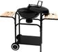 Nabbi Bol Houtskool BBQ met Deksel - Houtskool Barbecue + Zijtafel - Zwart