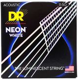 Strings DR Strings NWA-11 Neon White Akoestische Snaren (11-50), K3 Coating
