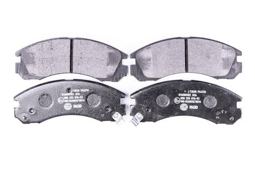 HELLA PAGID 8DB 355 016-531 Remblokkenset - T3025 - Dikte: 15.7mm - Akebono - Met slijtagewaarschuwing - CITROEN / DODGE / MITSUBISHI
