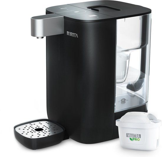 BRITA Cube Waterdispenser en Theemachine - Zwart - Incl. Maxtra Pro Kalk Expert Filter